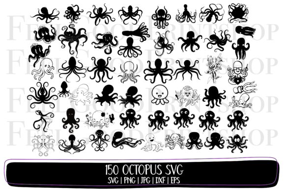 150 Octopus SVG Bundle