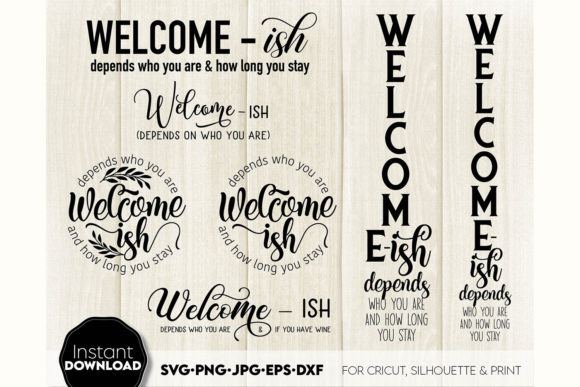 Welcome-ish SVG Sign Front Porch Bundle